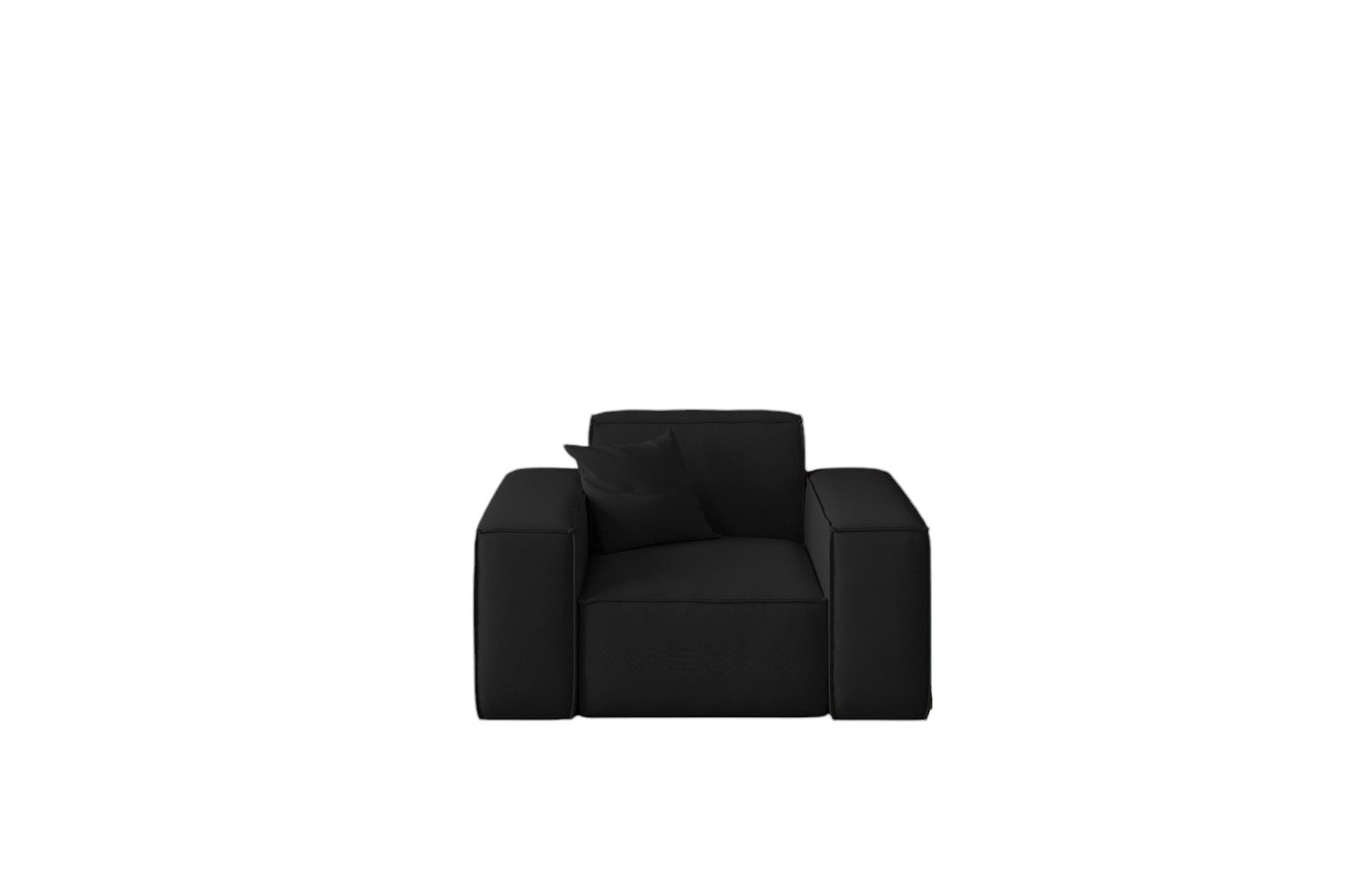 Fun Möbel Sessel Designersessel CELES in Stoff inkl. 1 Zierkissen (Designersessel Celes incl. 1 Zierkissen)