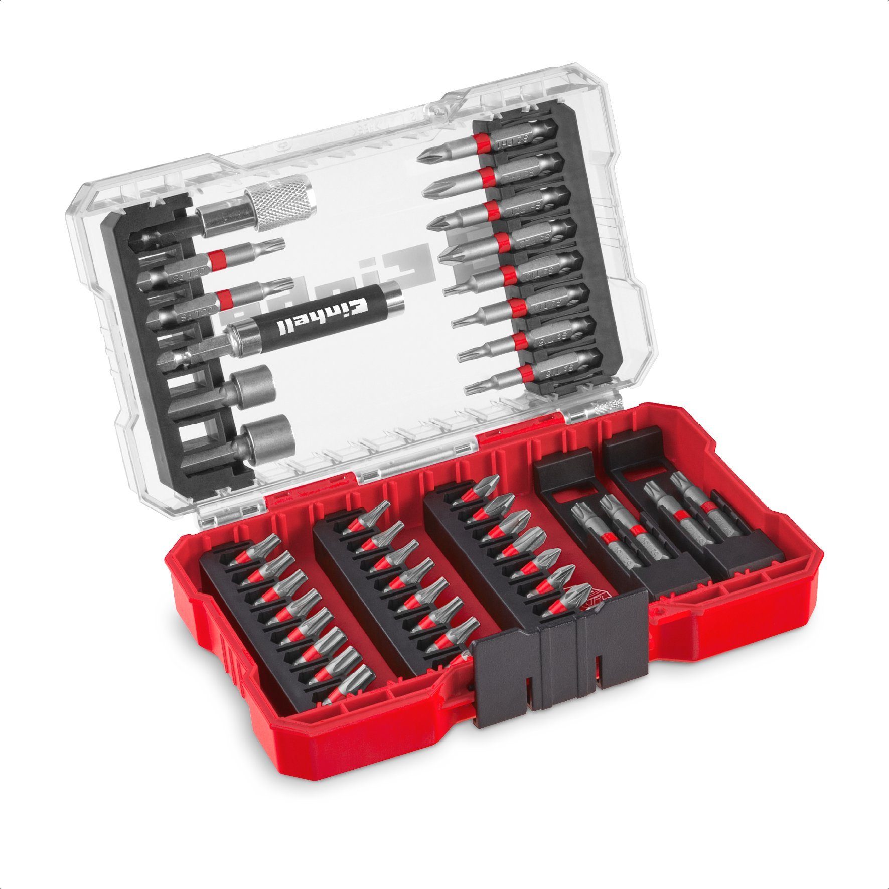 Einhell Bit-Set, M-CASE 42-tlg. Bit-Set 25-mm, 50-mm Bits, Magnethalter, Steckschlüssel