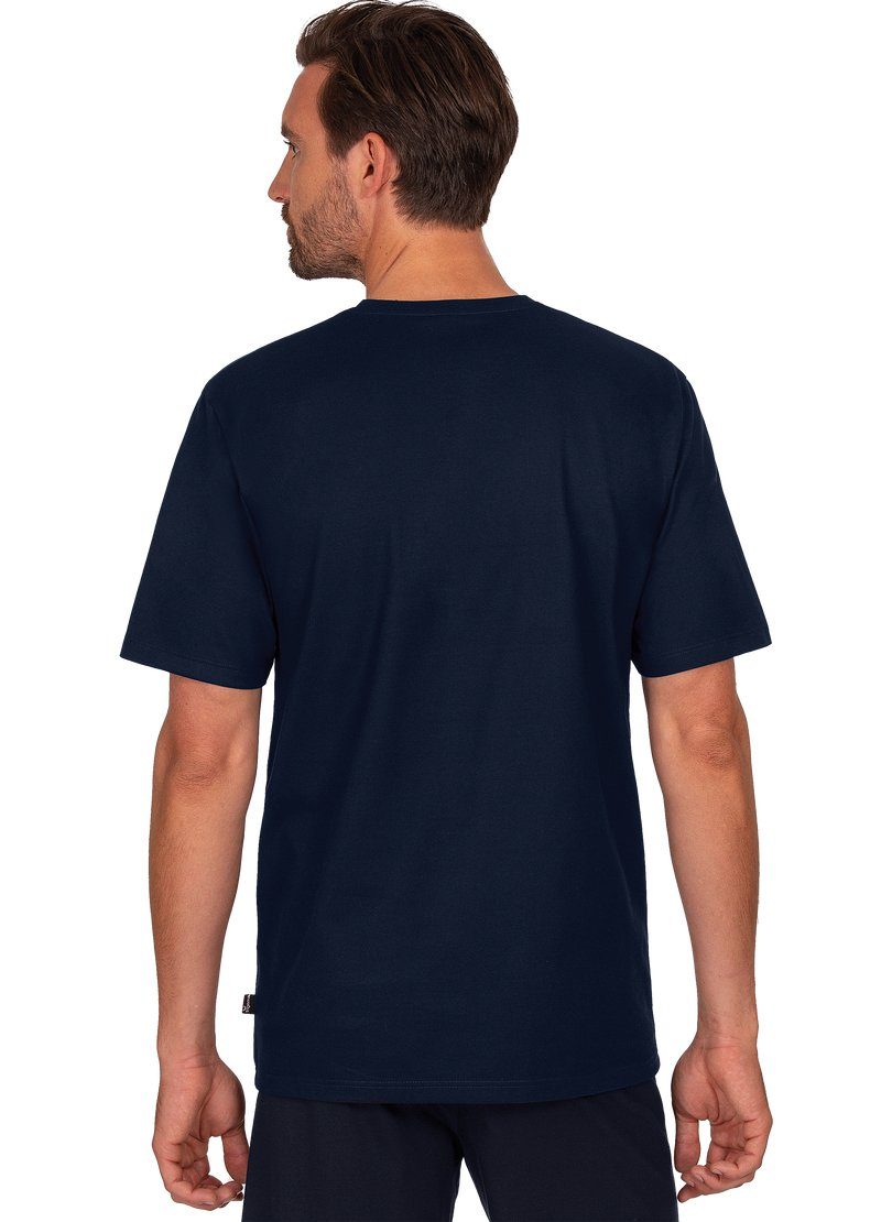 Trigema T-Shirt TRIGEMA T-Shirt mit Affen-Aufdruck navy großem