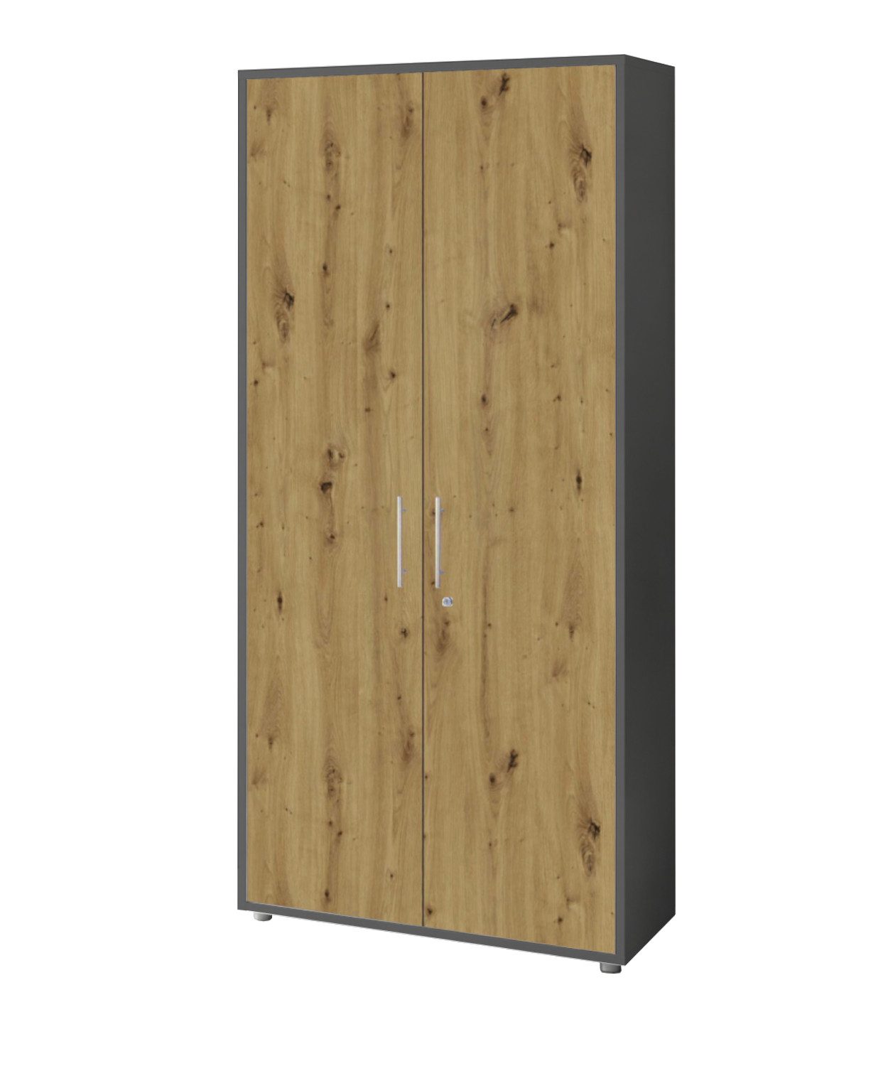 BMG Möbel Aktenschrank Office Edition abschließbar, 5 Ordnerhöhen, Platz für über 45 DIN A4 Ordner