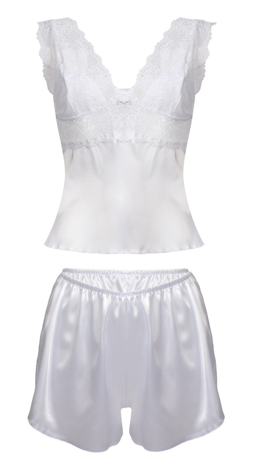 DKaren Pyjama eleganter Zweiteiler mit Top & Shorts, Satin-Optik günstig online kaufen