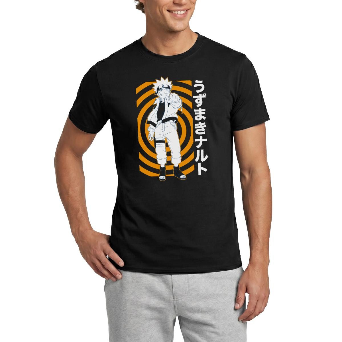 T-Shirt Naruto Cooles Design Mit Naruto Männer T-Shirt