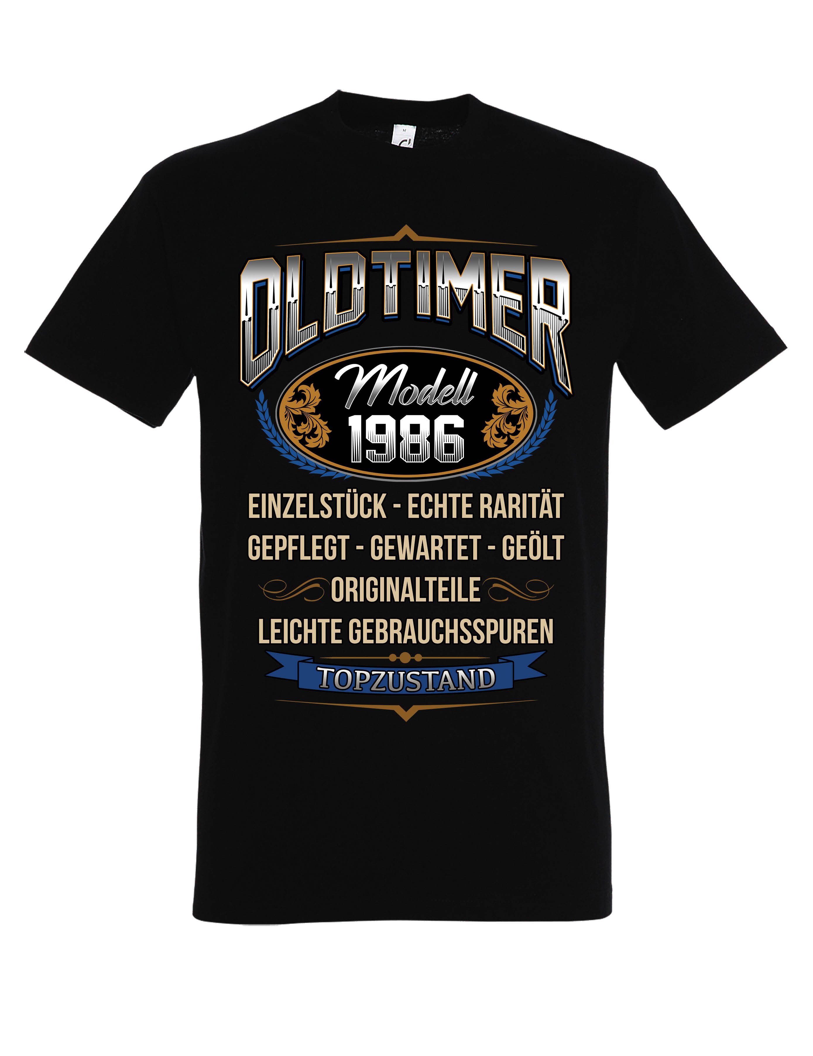 T-Shirt Herren T-Shirt 40. Geburtstag 1986 Oldtimer Fun Print Shirt 2026