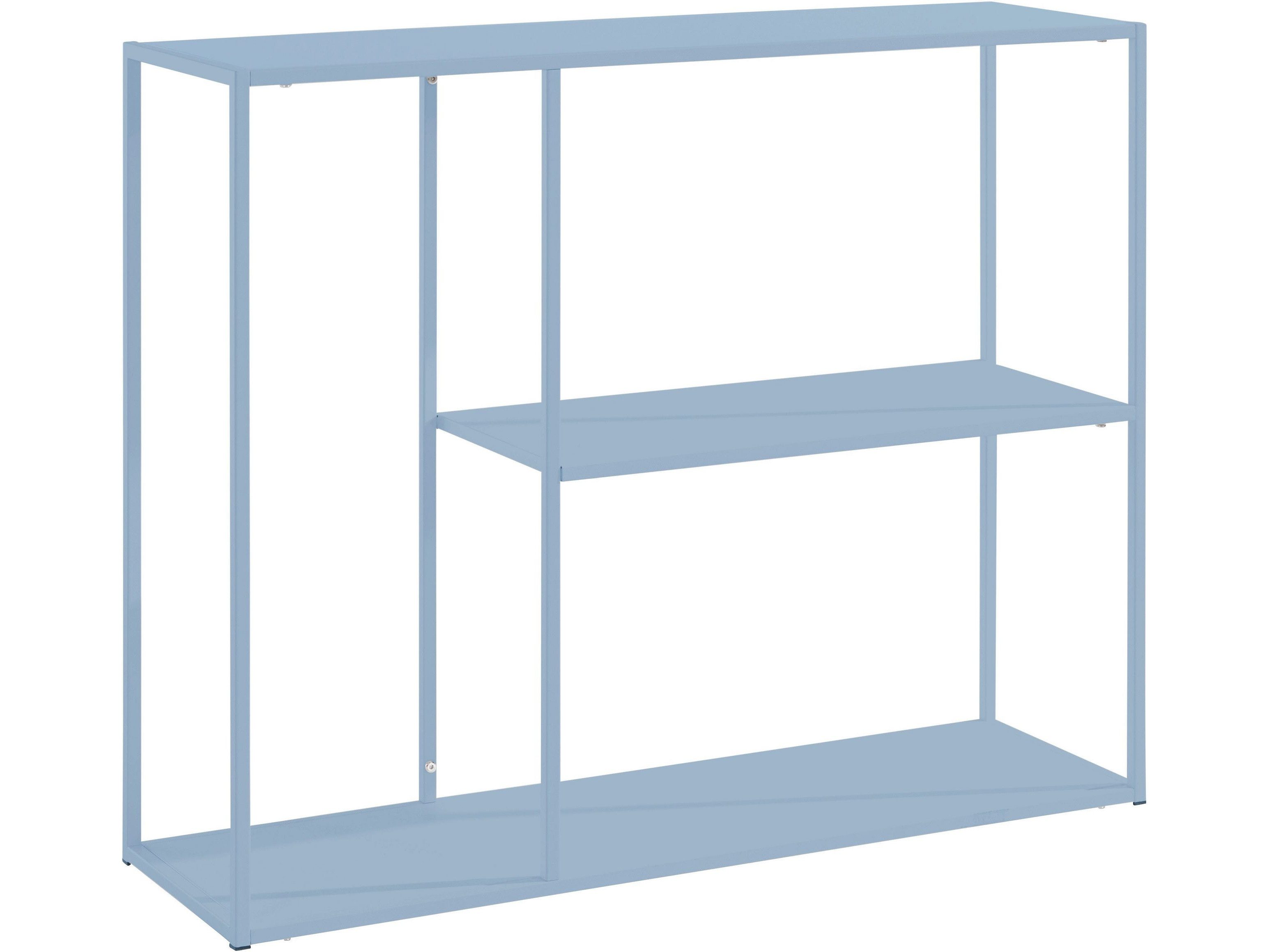 freiraum Bücherregal Vilde, in Blau, Metall - 100x80x30cm (BxHxT)