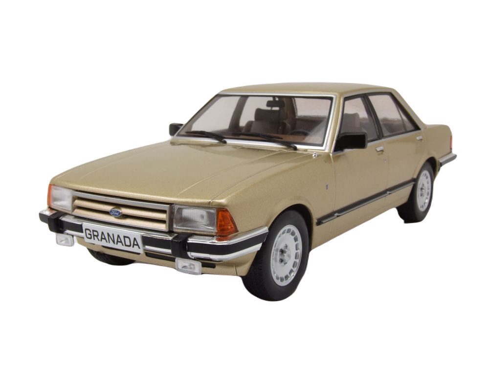 MCG Modellauto Ford Granada MK2 2.8 Ghia 1982 beige metallic, Maßstab 1:18