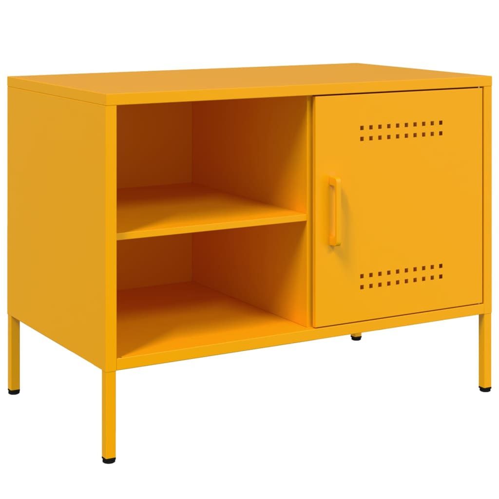 vidaXL TV-Schrank TV-Schrank Senfgelb 68x39x50,5 cm Stahl (1-St)