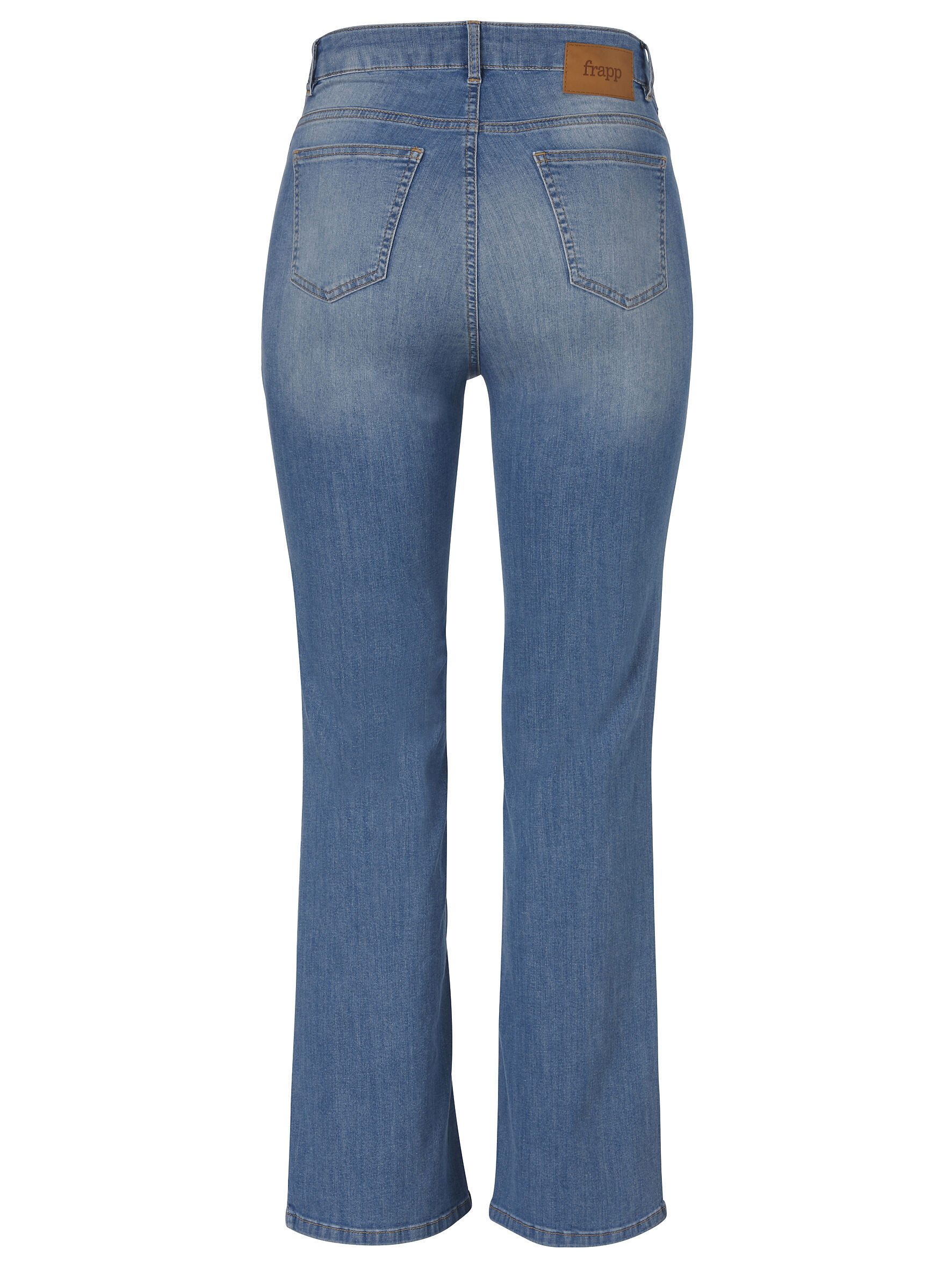 FRAPP Stoffhose Innovative Belly Shape Jeans Mid Blue