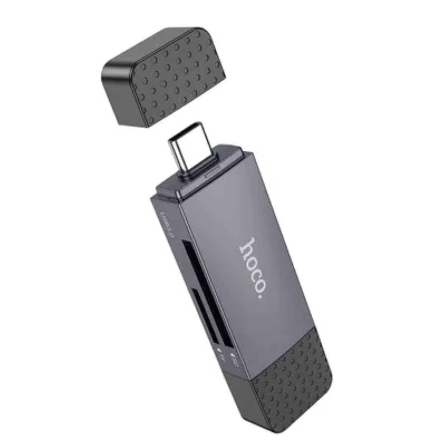 Speicherkartenleser Speicherkartenleser 2in1 USB A + Typ C 3.0 HB45 grau