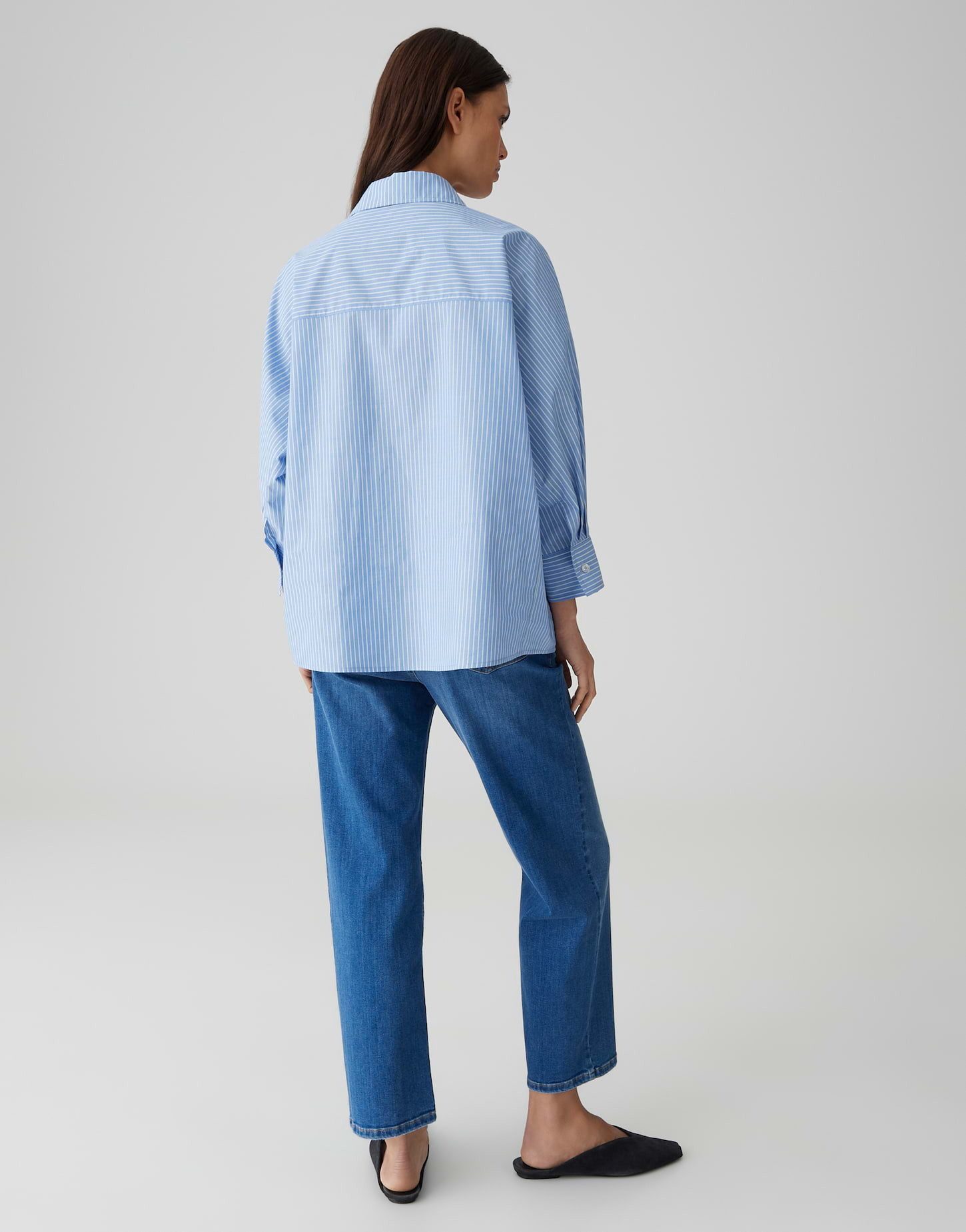 OPUS PANTS Kurzarmbluse FIONNE Oversized geschnitten aus Baumwolle Lässige Silhouette mit Raglanärmeln – Bild 3 von 5