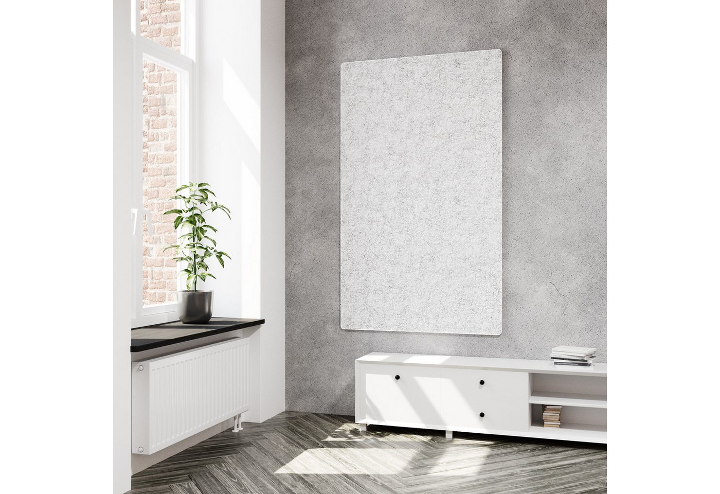 Thumbnail - linovum Wandpaneel vilz XXL Filz Akustikpaneel 170x85x2,4 cm - Schallabsorber fuer Buero, Aus 100% recyceltem PET