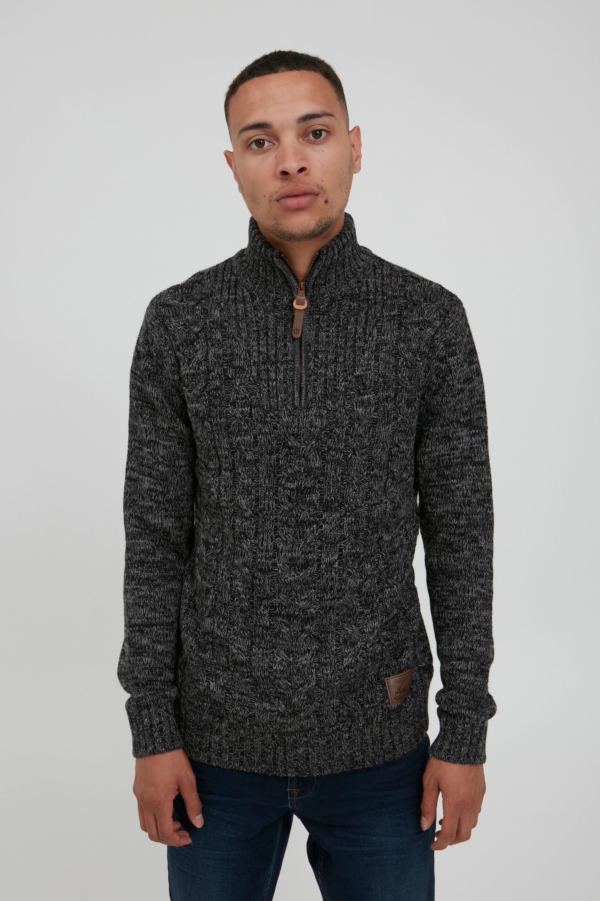 !Solid Troyer SDPankraz Strickpulli mit Zopfstrickmuster günstig online kaufen