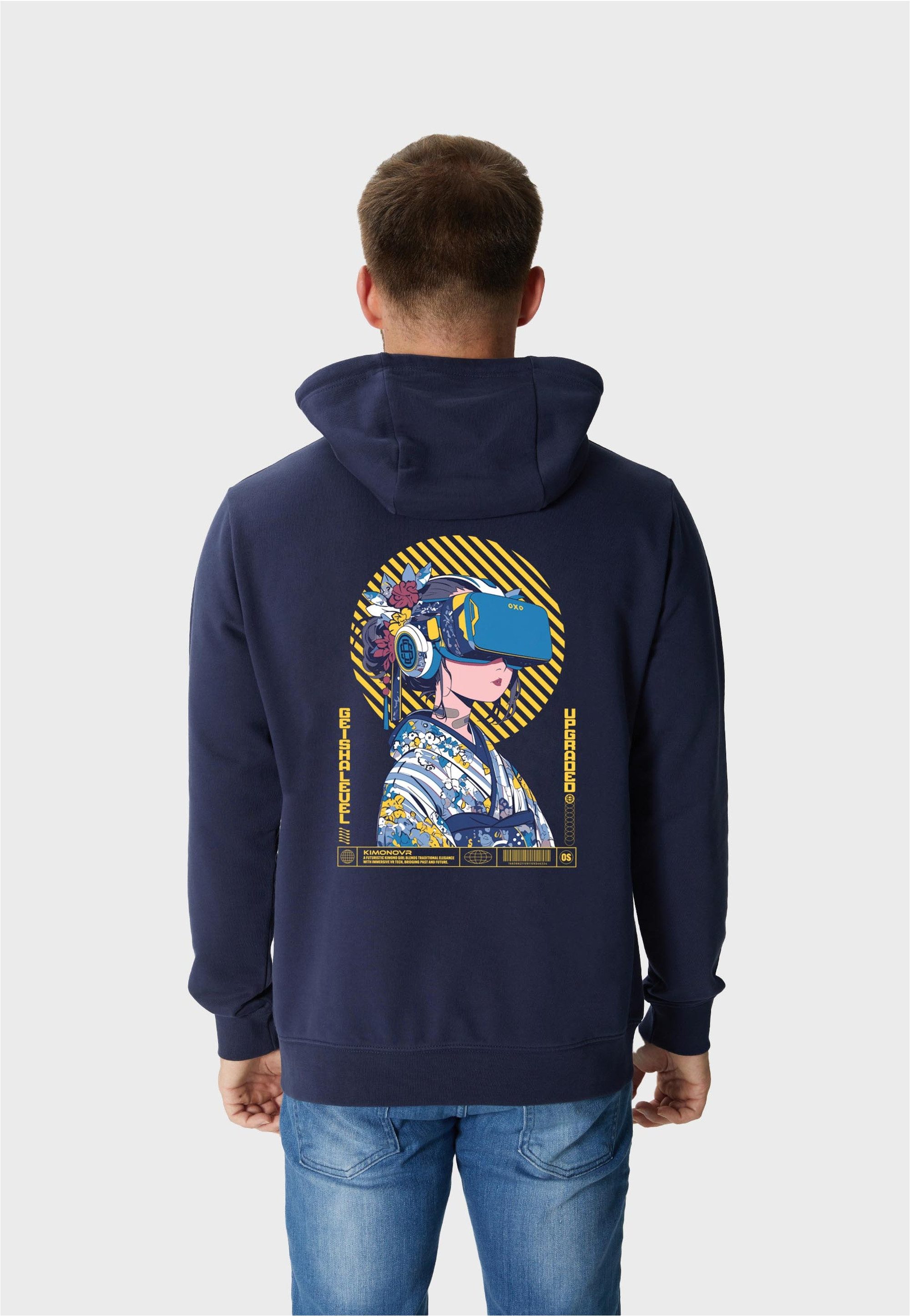 Oldskull Sweatjacke Asian Virtual Logo Graphic mit fernöstlichem Motivprint
