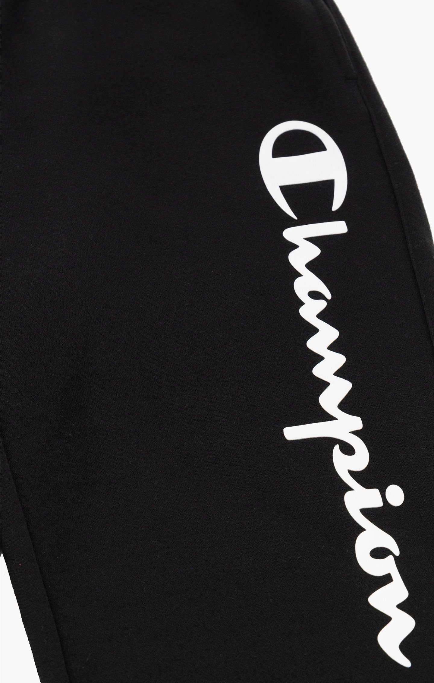 Sweathose schwarz seitlichen Logo-Schriftzug Hose mit Jogginghose Champion