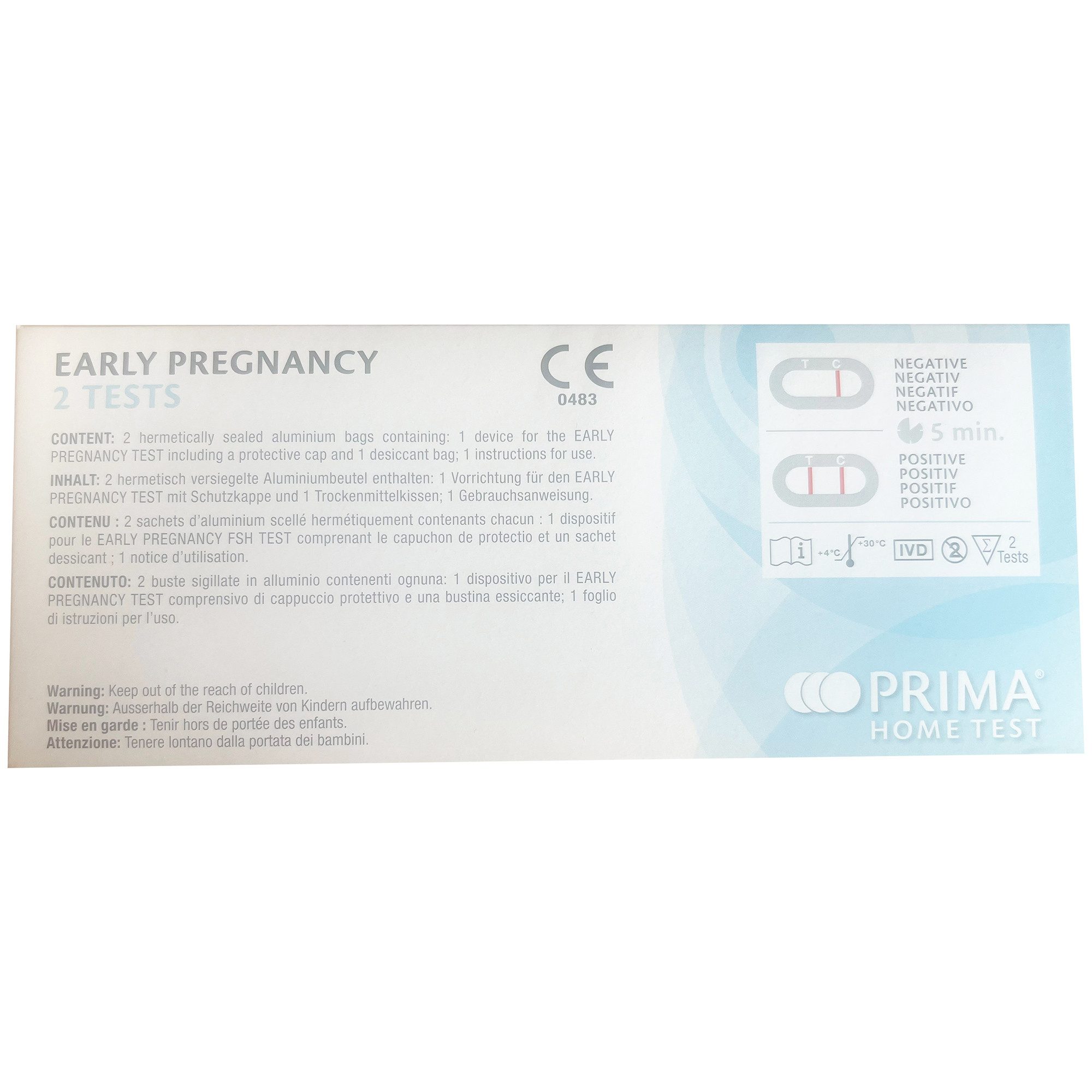 Prima Lab Schwangerschaftstest PRIMA Schwangerschafts-Früh Home Test