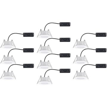 Paulmann LED Einbauleuchte LED Einbauleuchte Calla Basisset schwenkbar IP65, Dimmbar, Schwenkbar, Geringe Einbautiefe