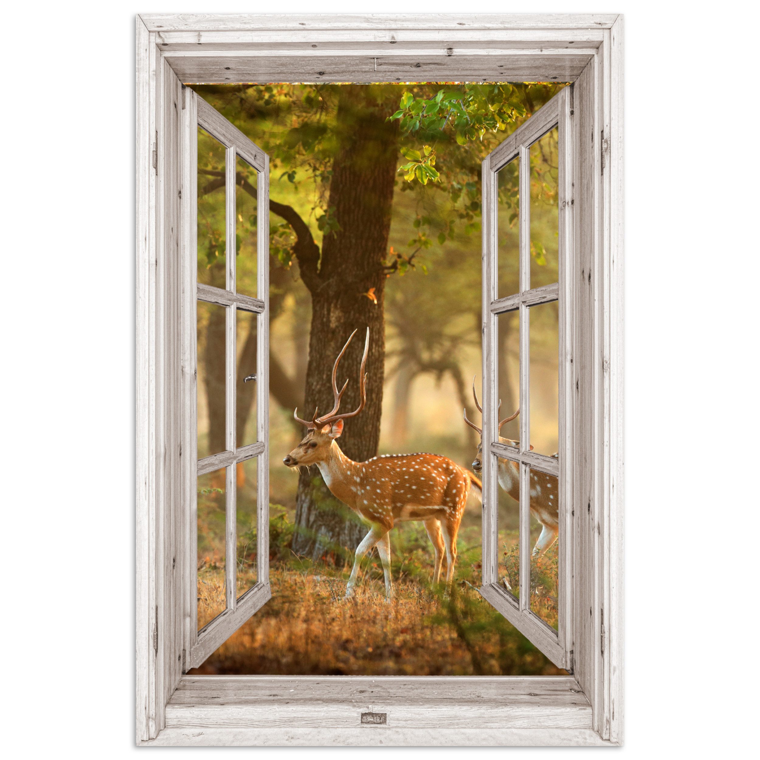 MuchoWow Poster Hirsche - Wald - günstig online kaufen