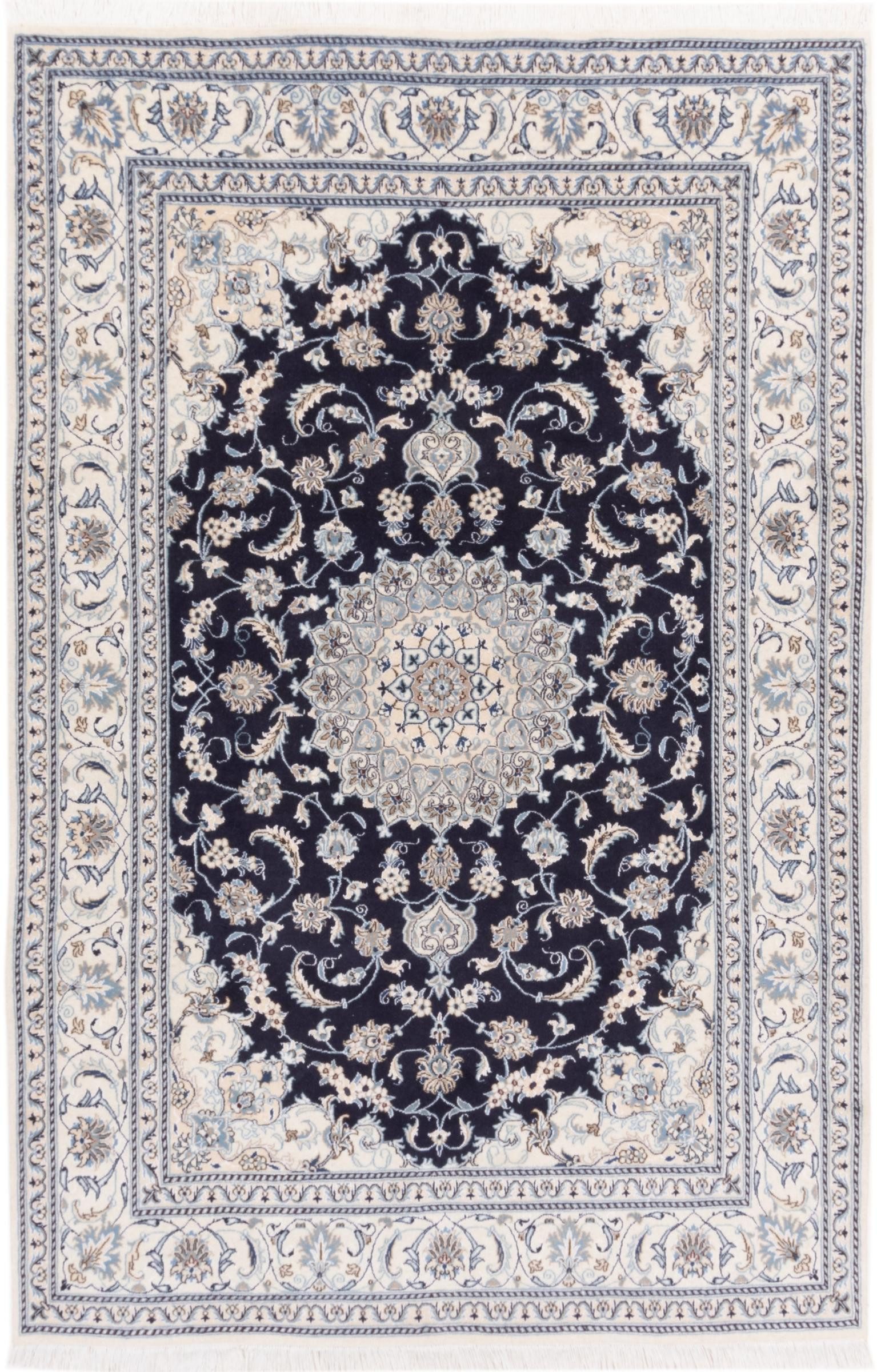 Nain Trading Orientteppich Nain 191x298 Handgeknüpfter Orientteppich / Perserteppich, rechteckig, Höhe: 12 mm