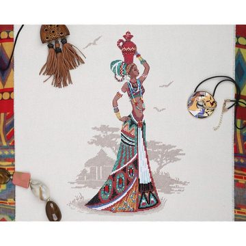 Panna Kreativset Panna Kreuzstich Stickpackung "Afrika", Zählmuster, (embroidery kit by Marussia)