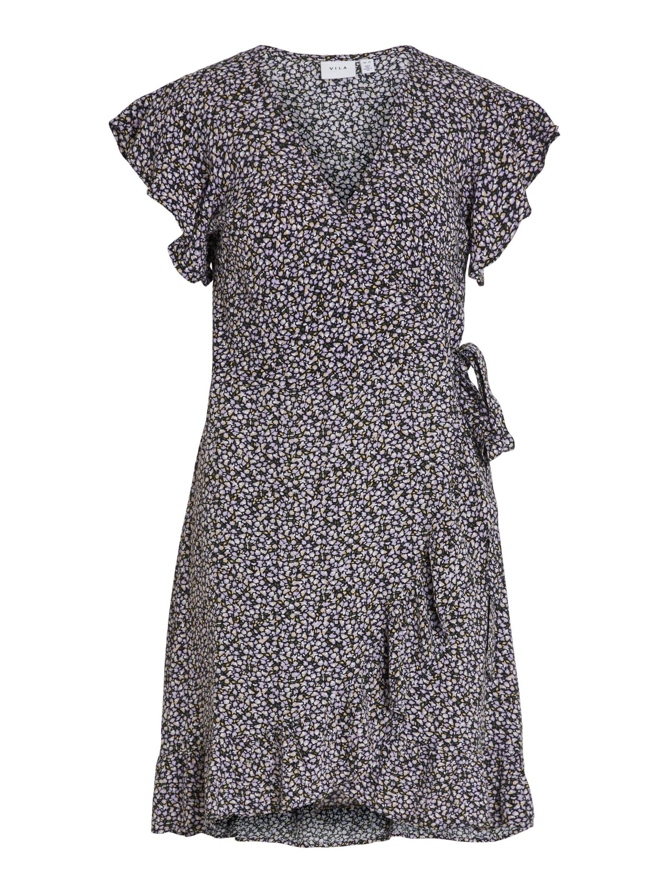 Vila Sommerkleid Fini (1-tlg) Wickel-Design günstig online kaufen