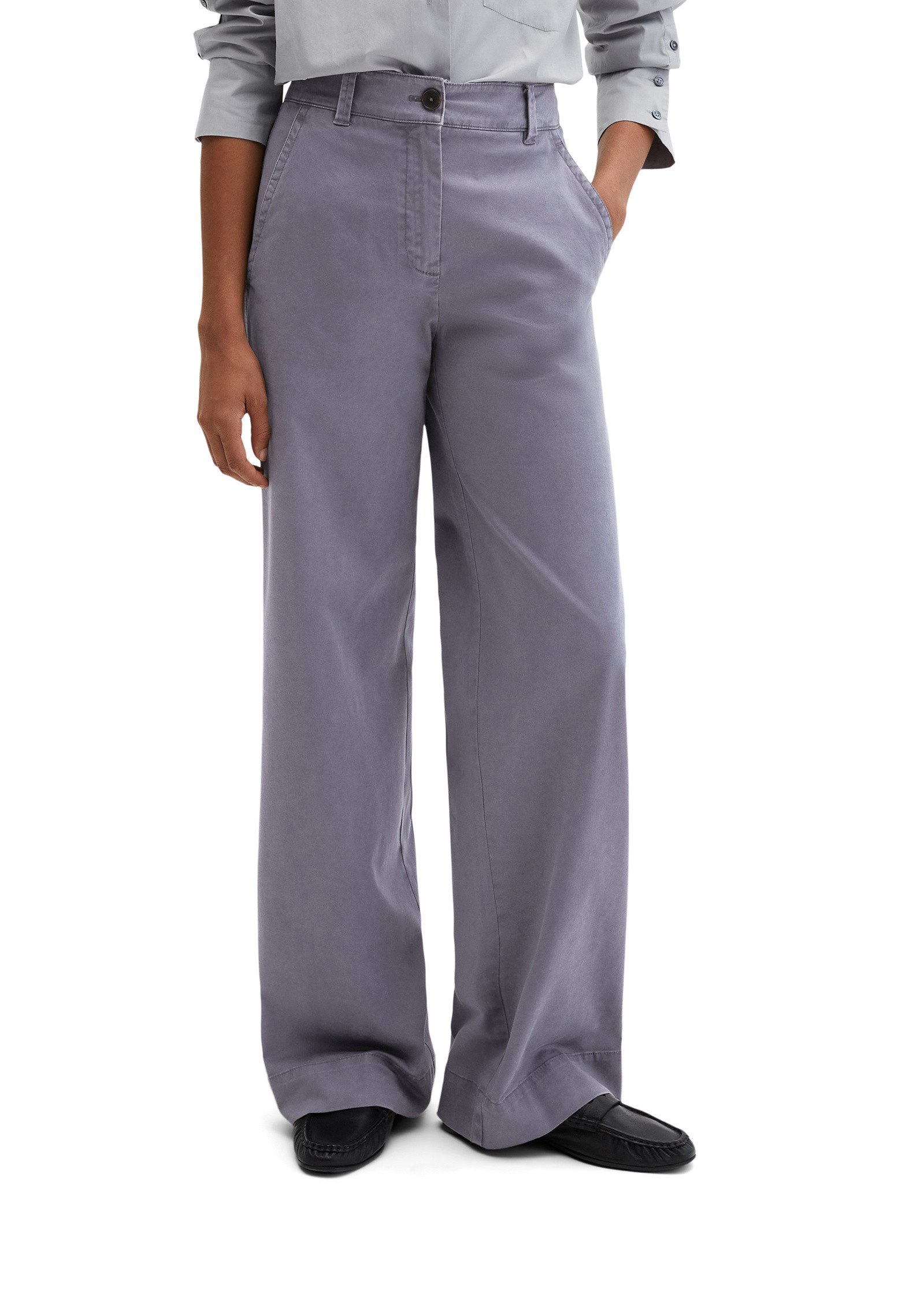 Chinohose aus Brushed Cotton Twill