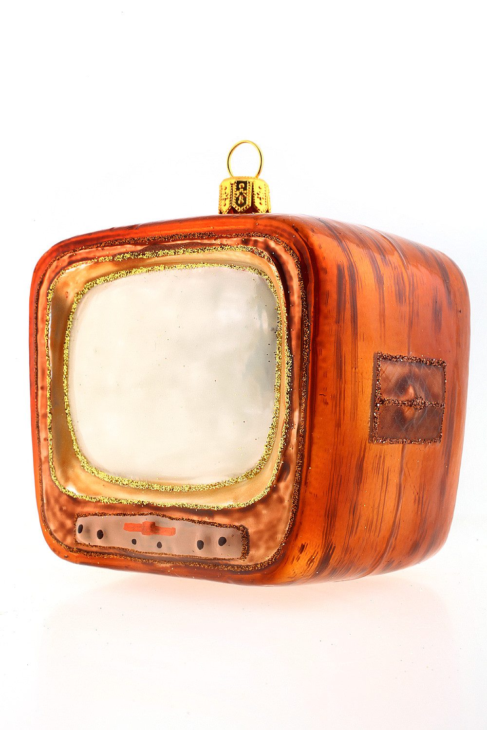 Hamburger Weihnachtskontor Christbaumschmuck Fernseher, Dekohänger - mundgeblasen - handdekoriert