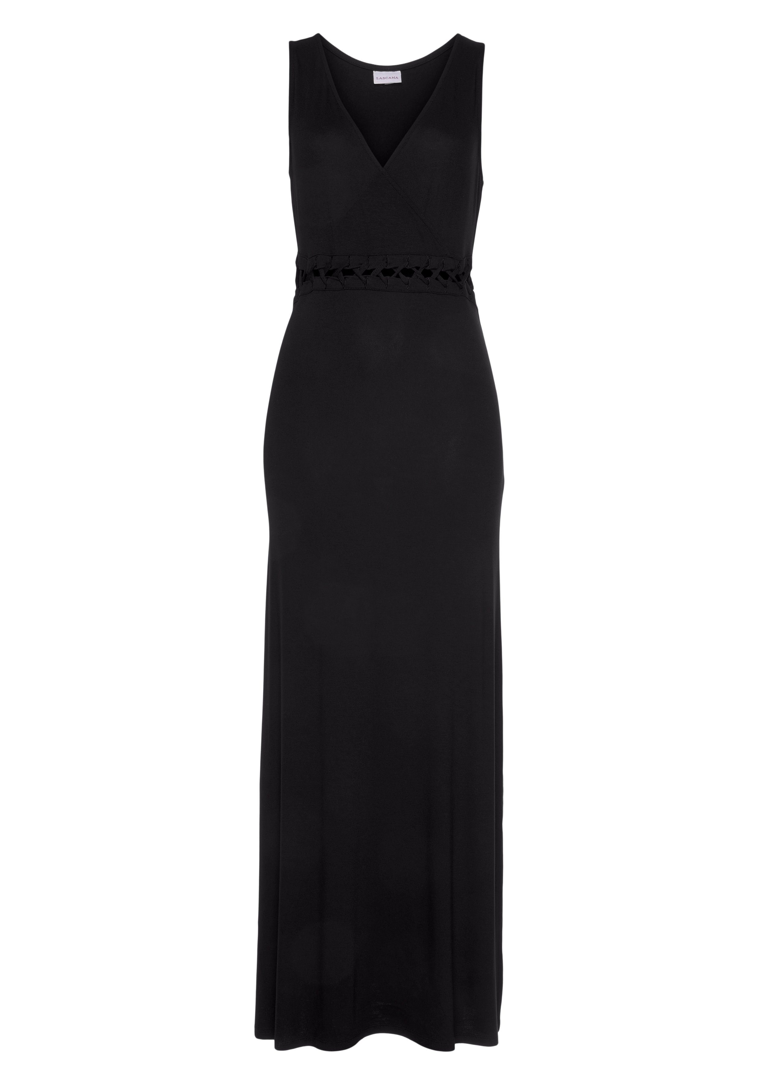 LASCANA Maxikleid mit Schnürungsdetail in der günstig online kaufen