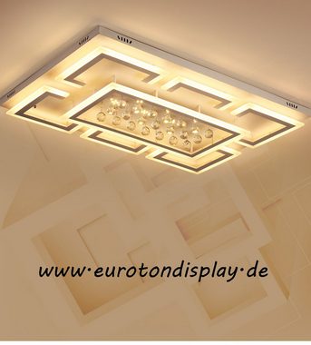 Eurotondisplay LED Deckenleuchte LED Deckenleuchte mit Fernbedienung Lichtfarbe/Helligkeit einstellbar, LED fest integriert, Warm- bis Kaltweiß einstellbar, Lichtfarbe- und Helligkeit einstellbar mit Fernbedienung