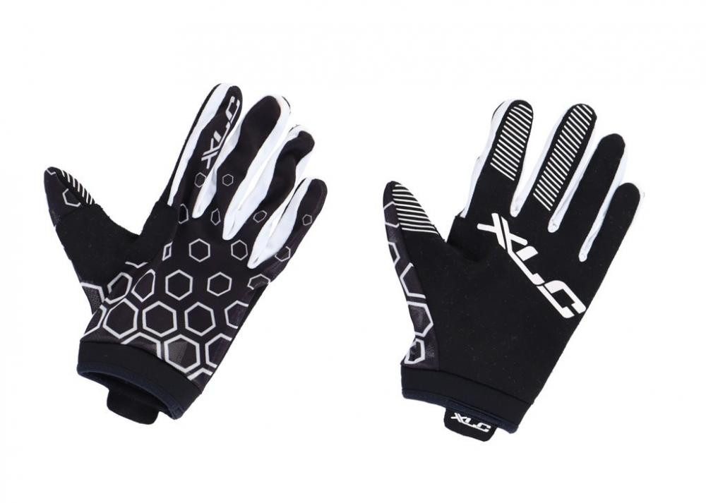 XLC Fahrradhandschuhe XLC Langfingerhandschuh MTB schwarz weiß Größe S