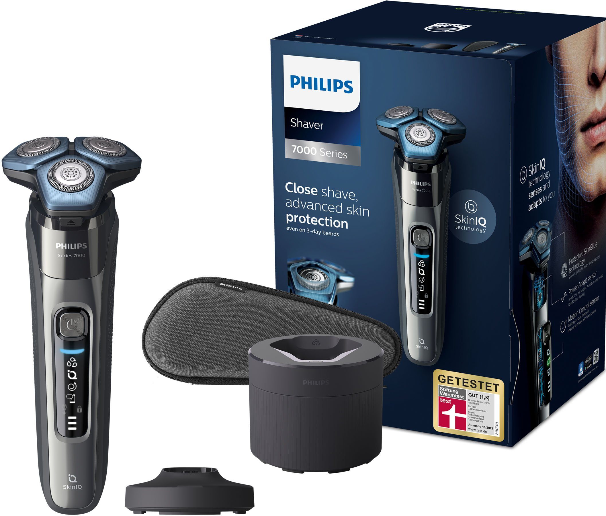 Philips Elektrorasierer Series 7000 S7788/55, Reinigungsstation, mit SkinIQ  Technologie online kaufen | OTTO