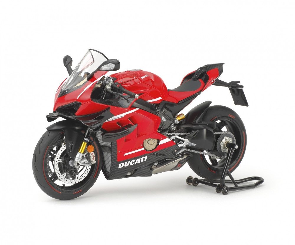Modellbausatz Tamiya Ducati Superleggera V4 1:12 Platik Modellbau Motorrad Bausatz