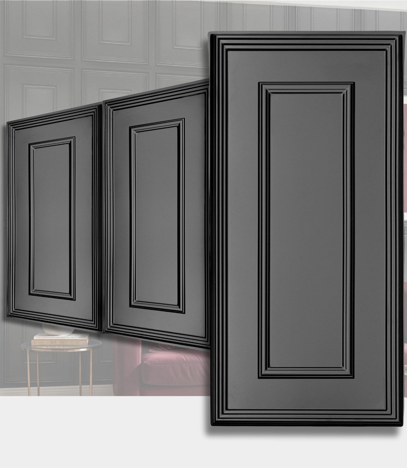 IKHEMalarka 3D Wandpaneel PVC Kunststoff Paneelen Wandverkleidung, BxL: 50x100 cm, 0,5 qm, (100x50cm, Einzelpaneel) Italienisches Design, Wasserfest, Stoßfest!