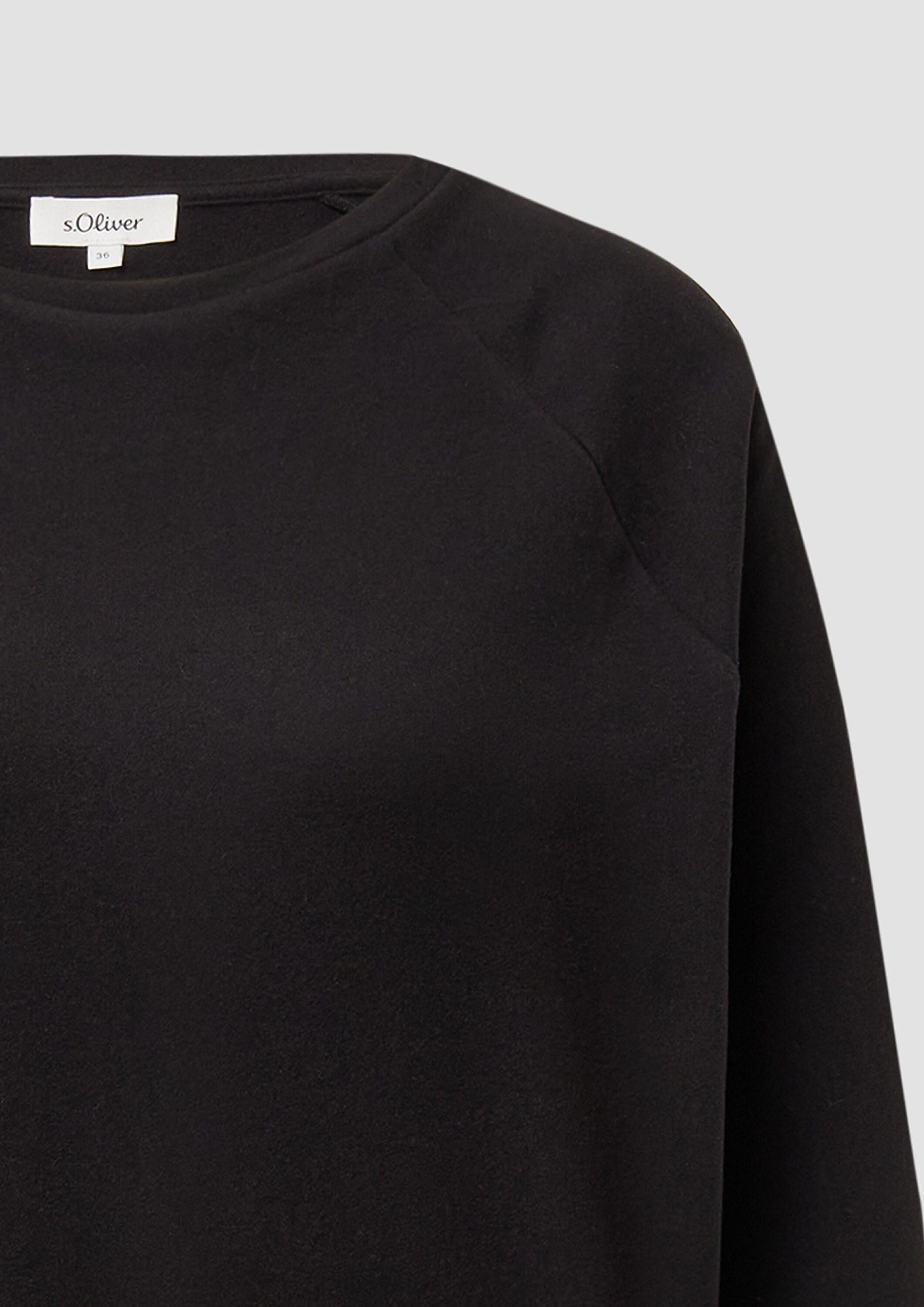s.Oliver Sweatshirt Sweatshirt Weiches Sweatshirt mit Bindedetail