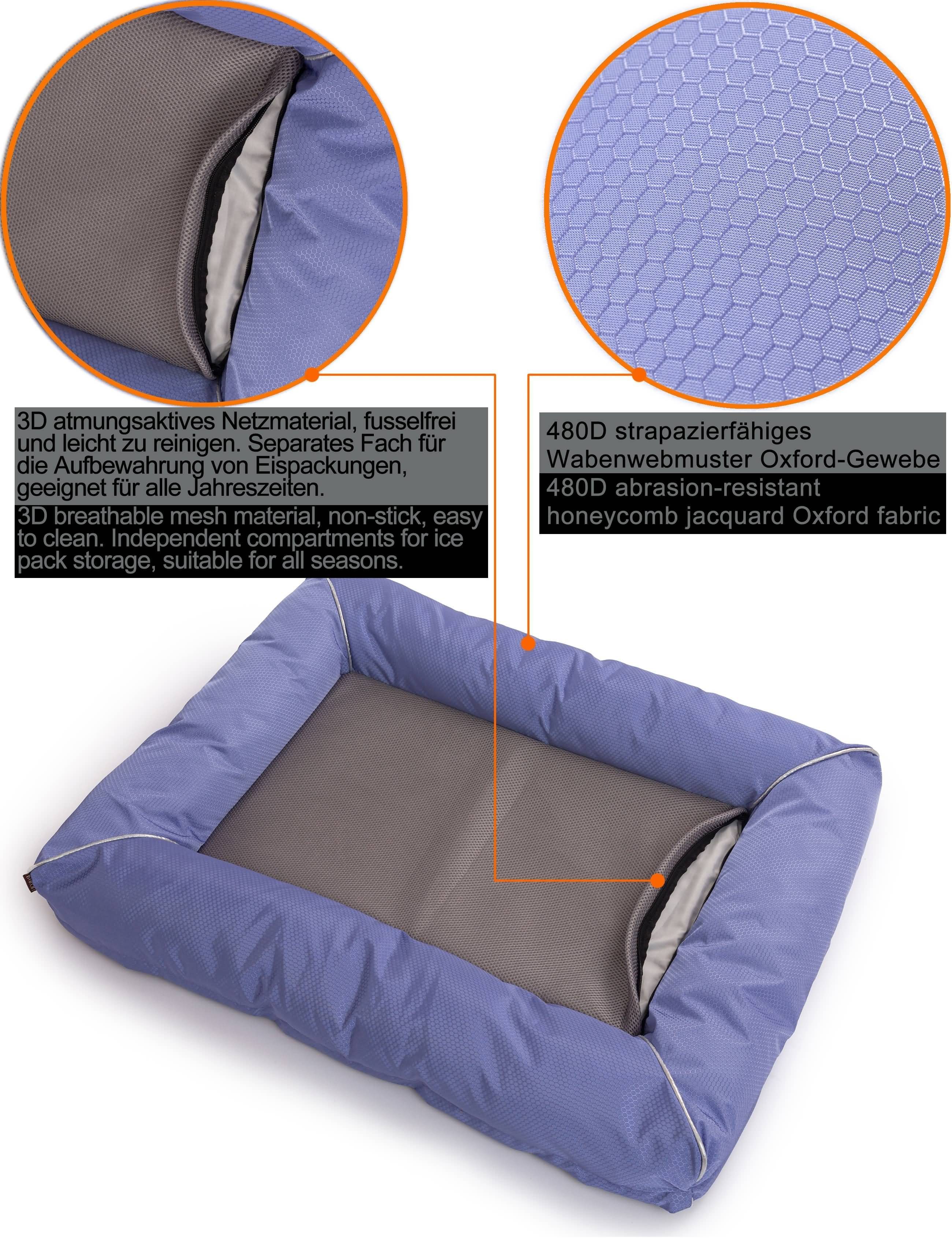 M-Diamant Hundematte Hundebett Hundesofa Katzenbett Waschbar Rutschfest 6 Farben 3 Größen, 100 % Polyester, Abnehmbarer, waschbarer Bezug