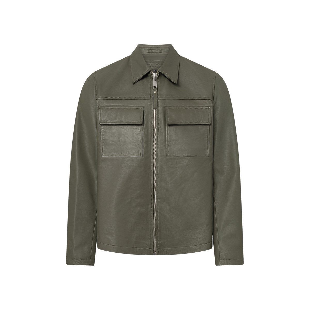 Bolongaro Trevor Lederjacke Turner Shacket Herren Bomberjacke, Freizeitjacke, Blazer, Pufferjacke, Übergangsjacke