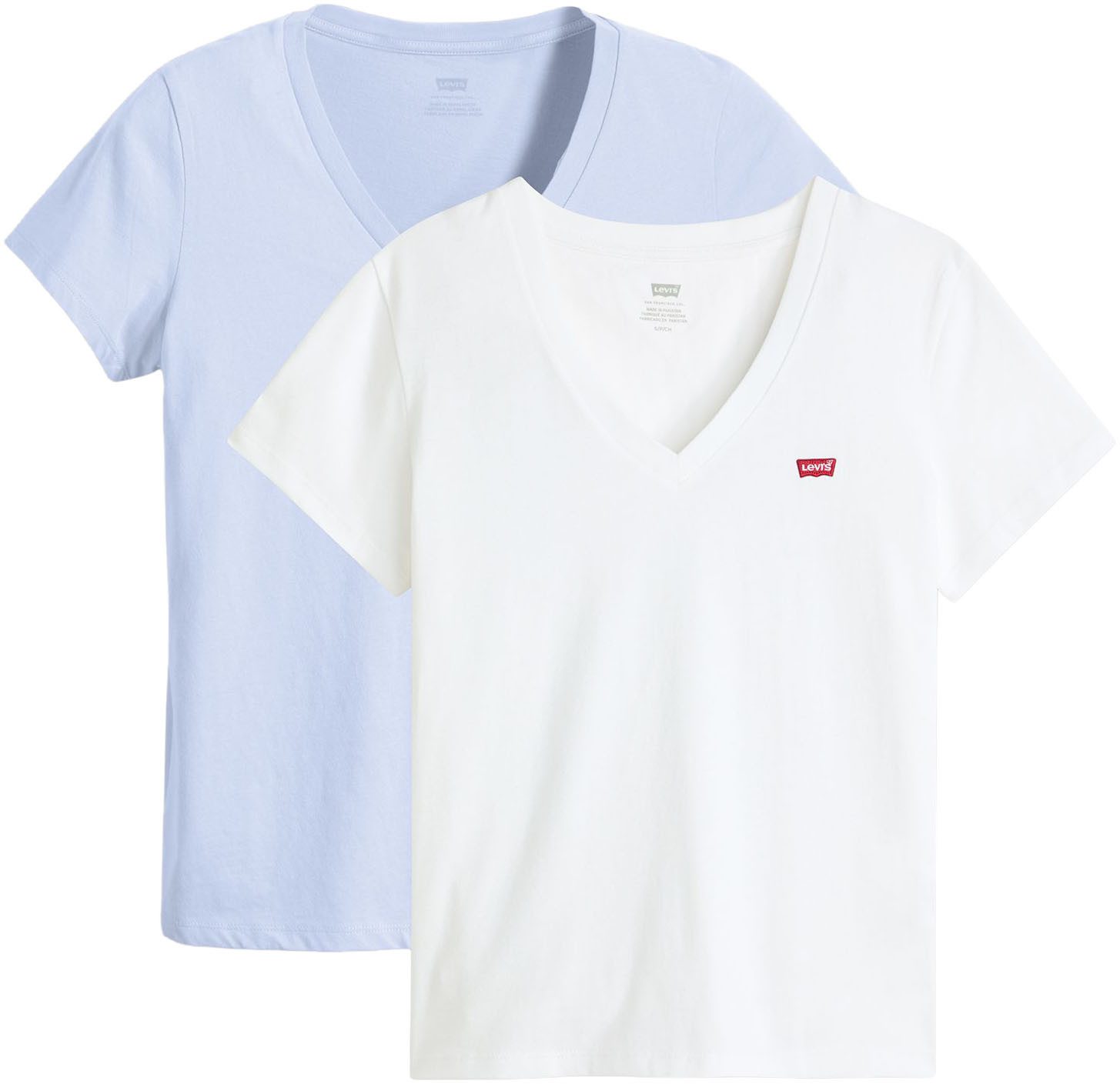 Levi's® T-Shirt VNECK TEE 2 PACK (Packung, 2-tlg) günstig online kaufen