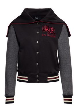 QueenKerosin Collegejacke Road Queens mit Kapuze