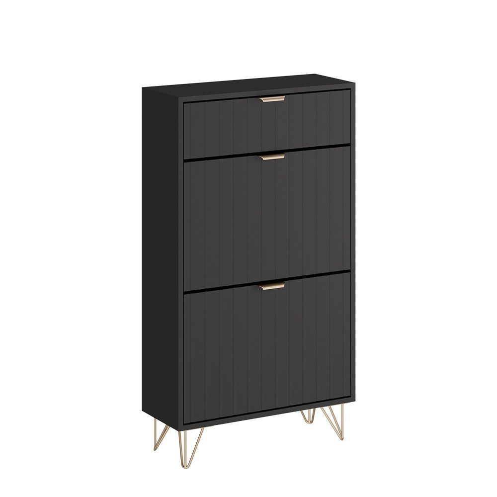 Vicco Schuhschrank Helge, Schwarz, 60 x günstig online kaufen