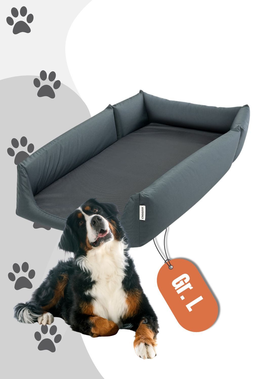 Croozer Fahrradhundeanhänger Hundebett für Dog Tammo - Farbe: Moonlight