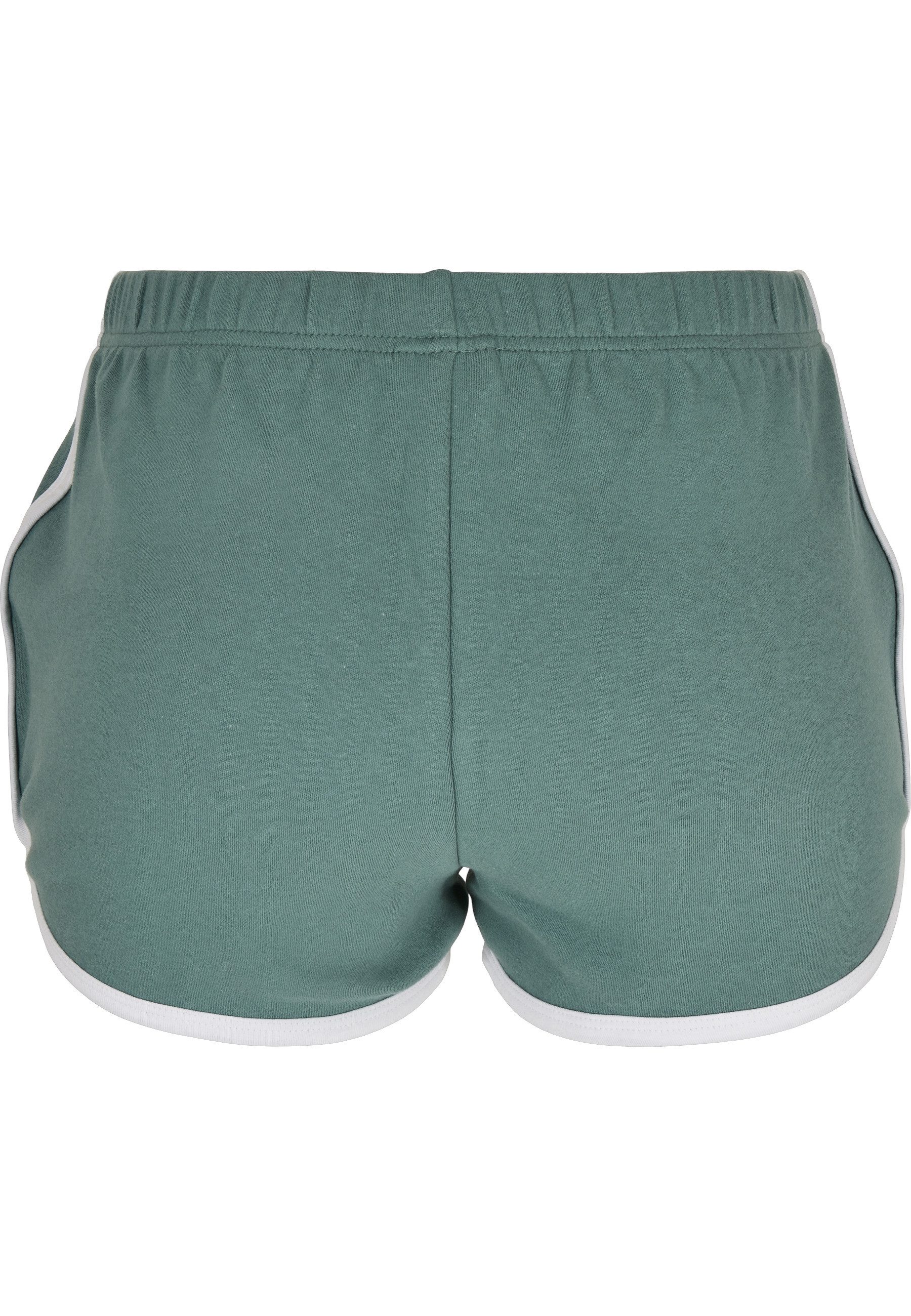 URBAN CLASSICS Stoffhose Urban Classics Damen Ladies Organic Interlock Retro Hotpants (1-tlg)