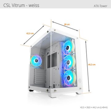 CSL Aqueon C55318 Advanced Edition Gaming-PC (Intel® Core i5 13600KF, GeForce RTX 4070, 32 GB RAM, 1000 GB SSD, Wasserkühlung)