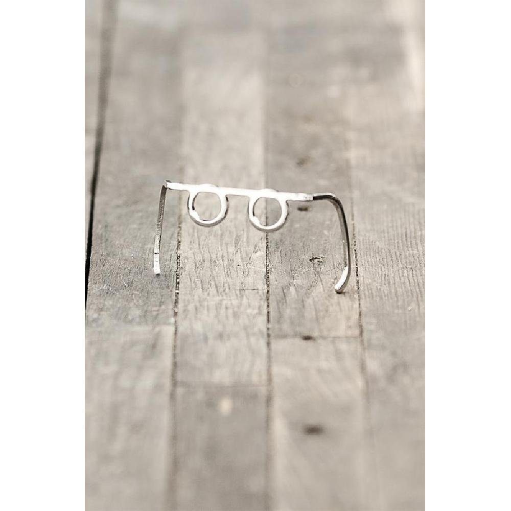 Kjær Bak Dekoobjekt Brille für den Kay Bojesen Affen Silber