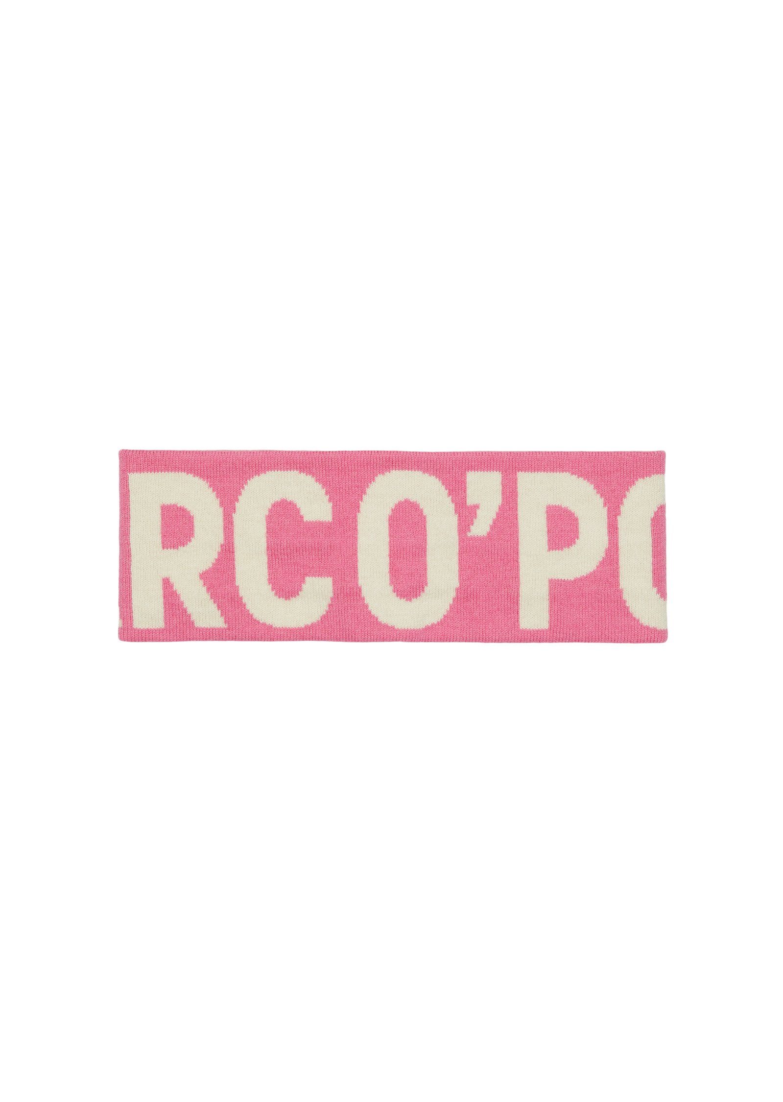 Marc O'Polo Flat Cap mit plakativem Logo rosa