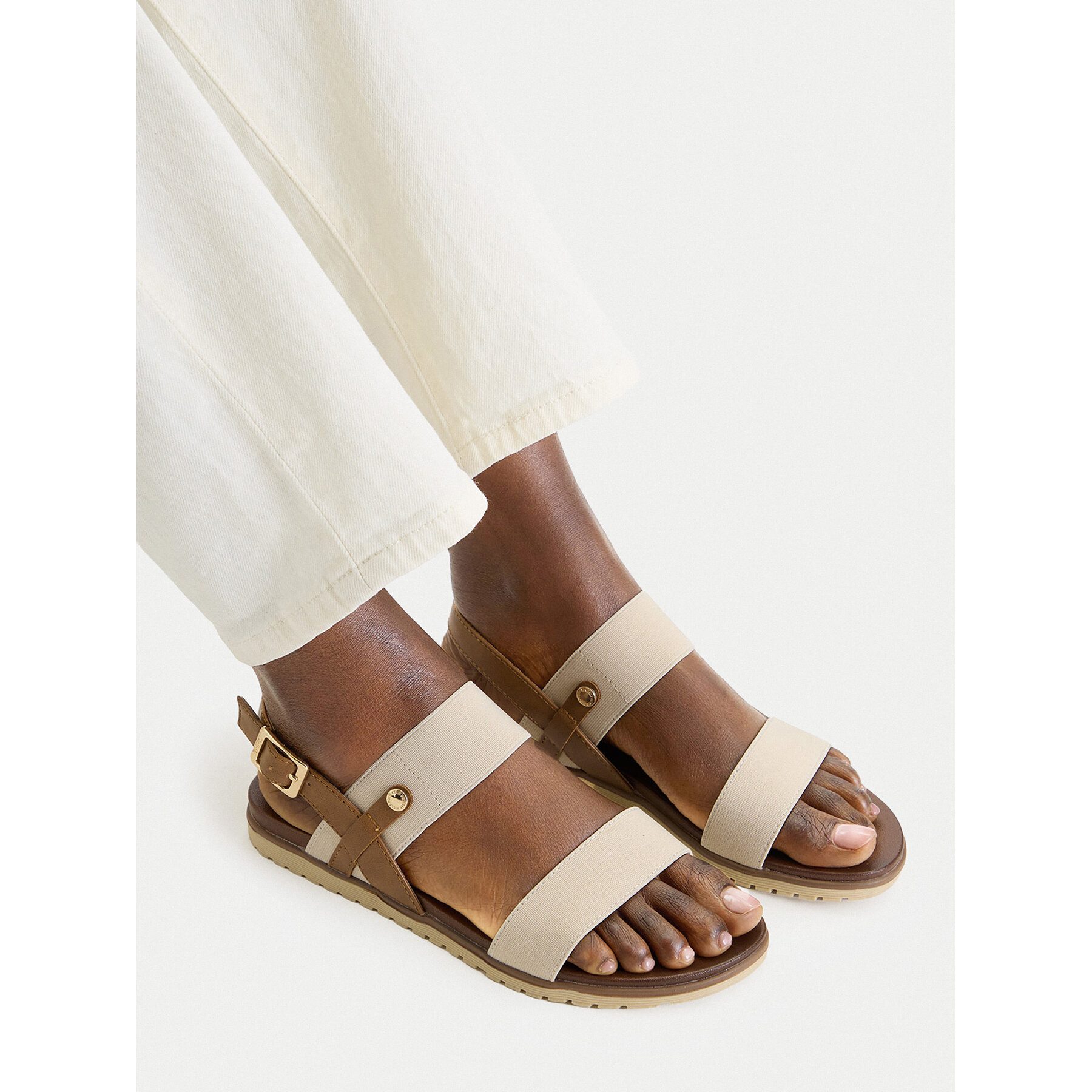BEVERLY HILLS POLO CLUB Beverly Hills Polo Club Damen-Sandalen Beige Sandale