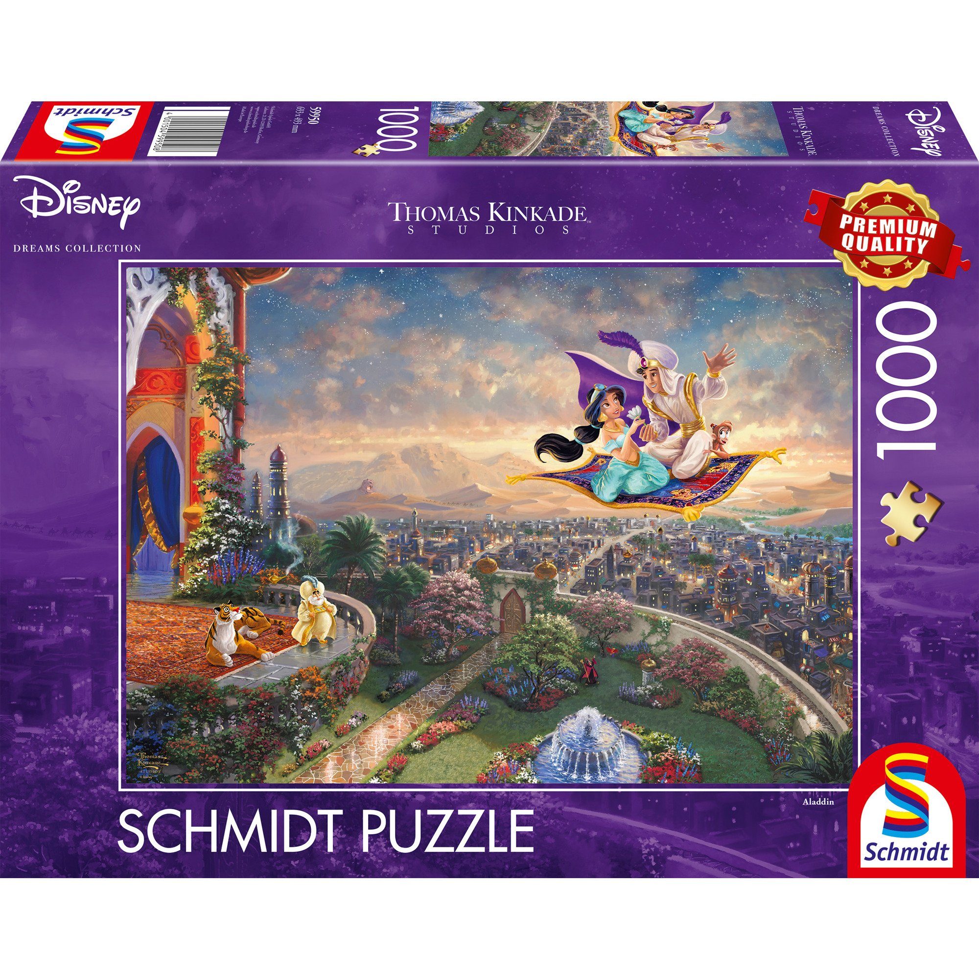 Schmidt Spiele Puzzle Schmidt Spiele Thomas Kinkade Studios: Disney -, 1000 Puzzleteile