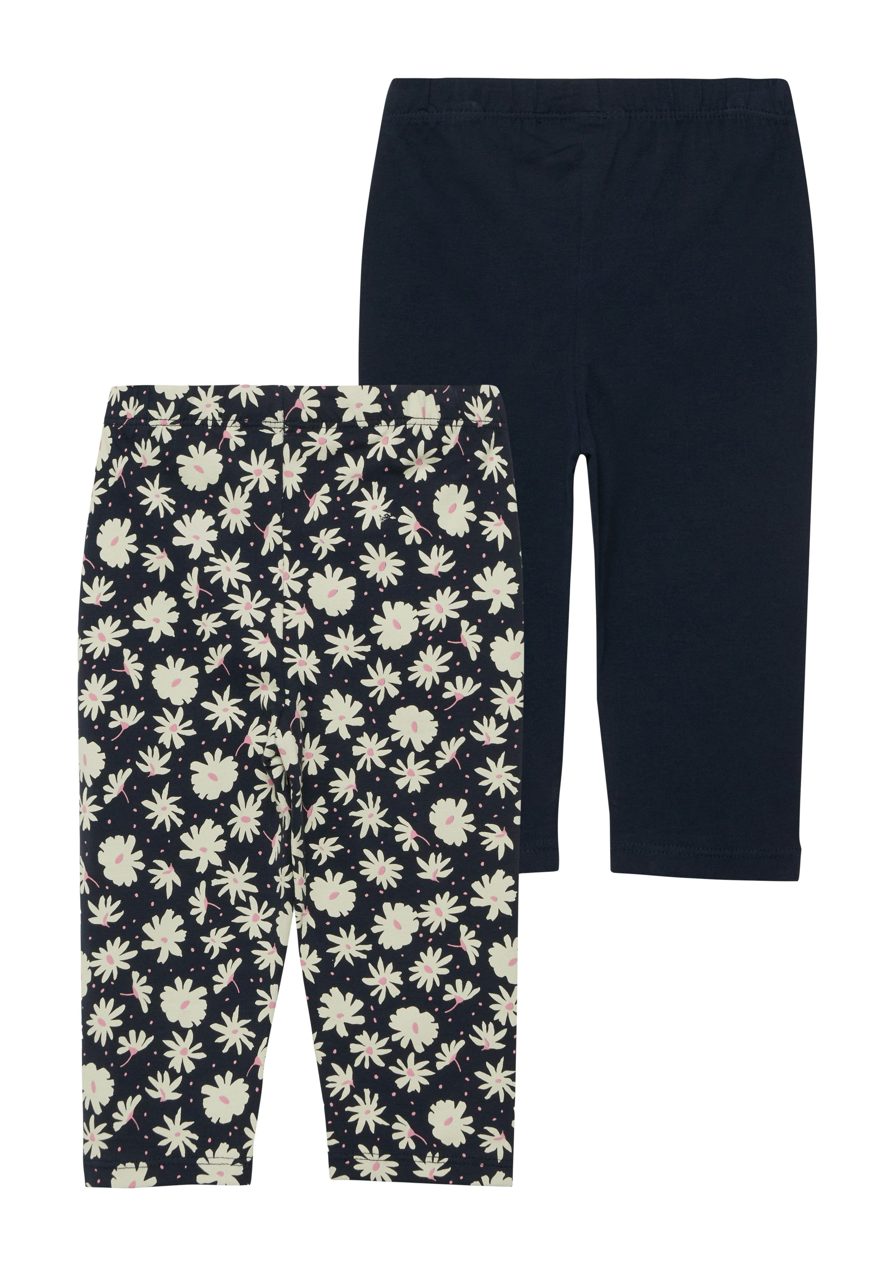 s.Oliver Junior 3/4-Leggings (2-tlg) im 2er Pack, aus Baumwollmischung, mit elastischem Bund