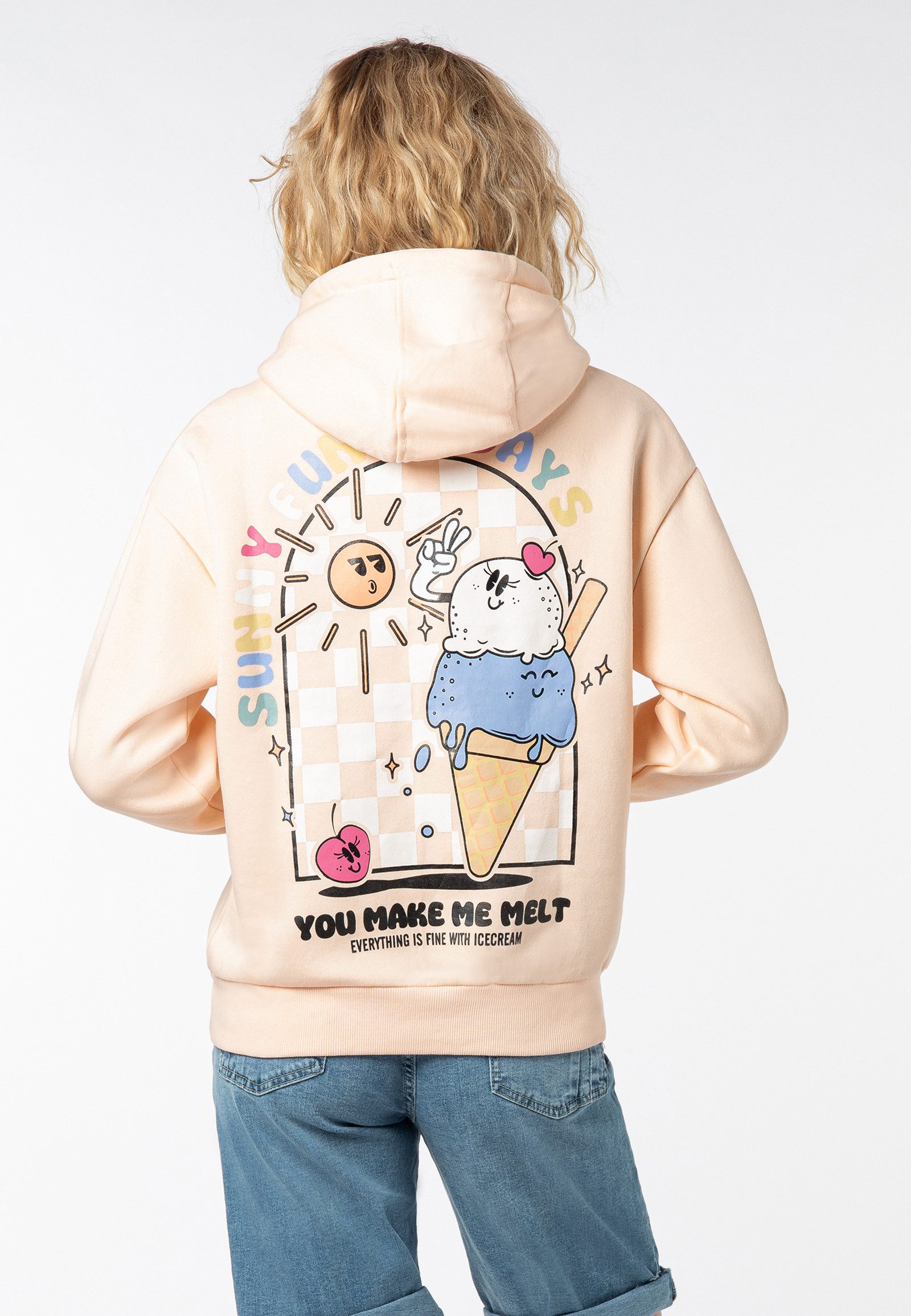 SUBLEVEL Kapuzenpullover Damen Hoodie Kapuzenpullover mit günstig online kaufen
