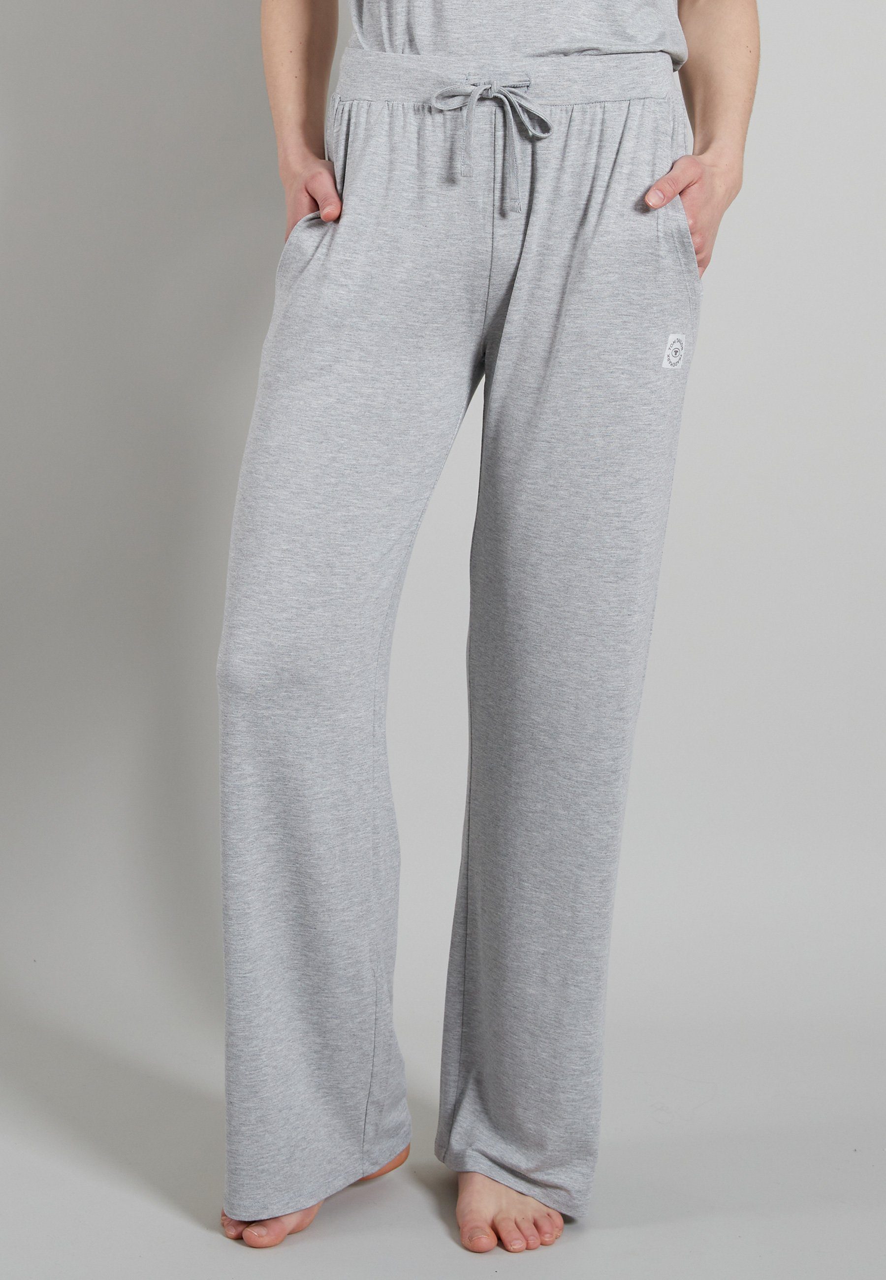 TOM TAILOR Relaxhose Manila Bindeband, Seitentaschen, breiter Bund, Viskosemix, kühlend, bequem