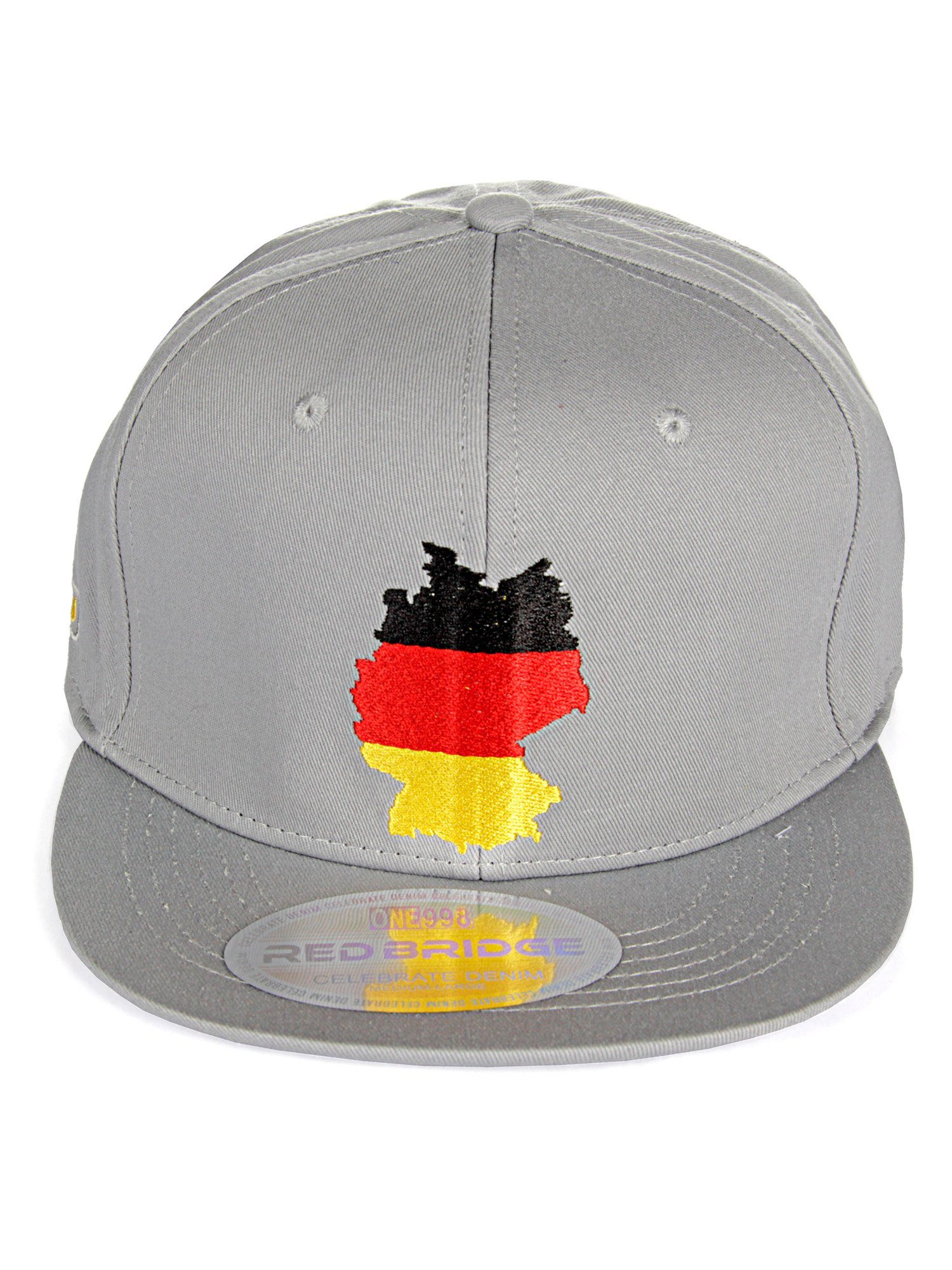 RedBridge Baseball Cap Shoreham mit trendiger Deutschland-Stickerei grau | Baseball Caps