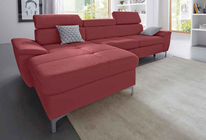 exxpo - sofa fashion Ecksofa Azzano, wahlweise mit Bettfunktion und Bettkasten, L-Form
