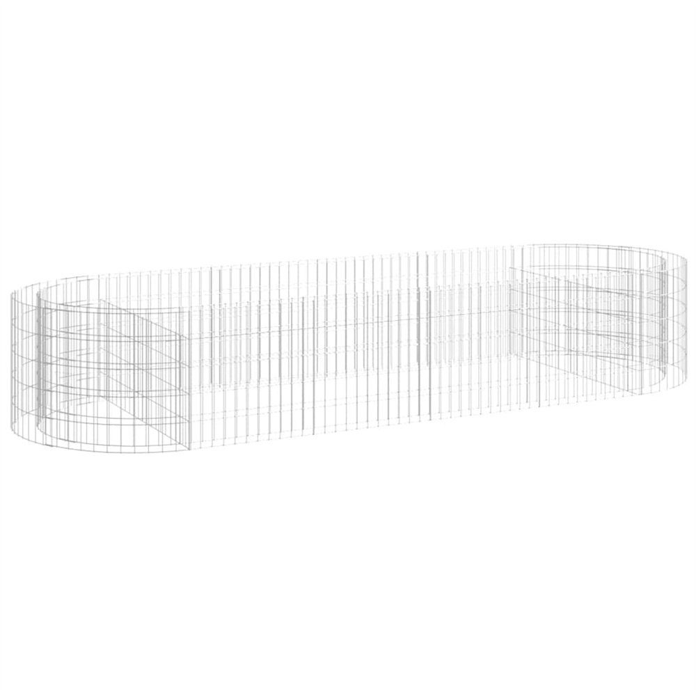 DOTMALL Hochbeet Gabionen-Hochbeet aus verzinktem Eisen 300 x 100 x 50 cm